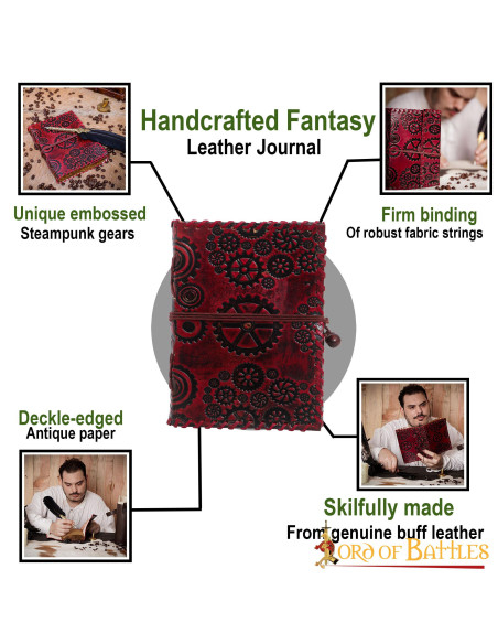 Diario in pelle SteamPunk Notes, 100...