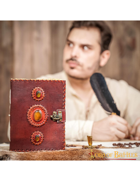 Diario medievale in vera pelle