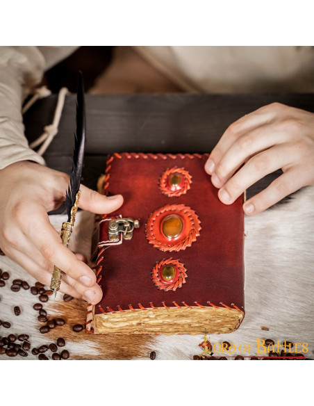 Diario medievale in vera pelle