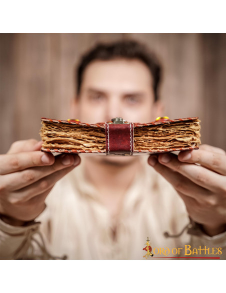 Diario medievale in vera pelle