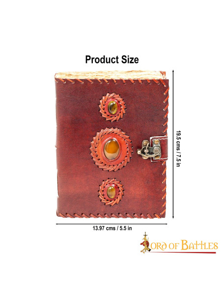 Diario medievale in vera pelle