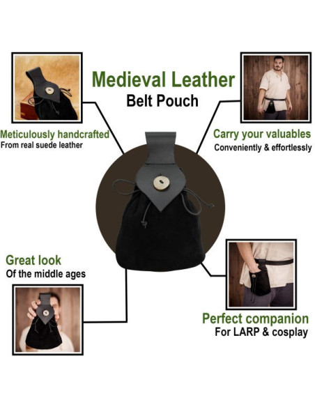 Marsupio medievale con chiusura a...