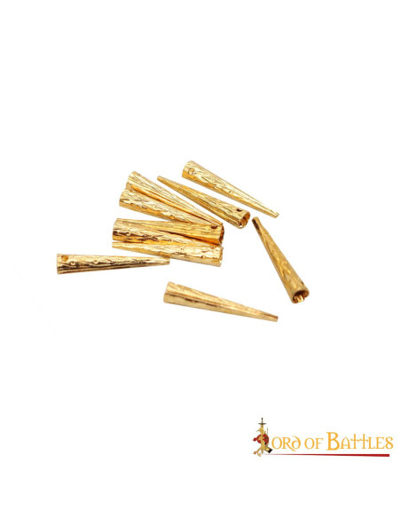 Set 10 puntelli medievali in ottone...