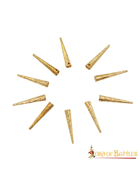 Set 10 puntelli medievali in ottone...