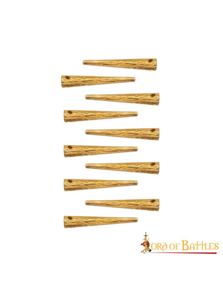 Set 10 puntelli medievali in ottone...