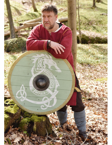 Scudo vichingo Fenrir con finiture in...