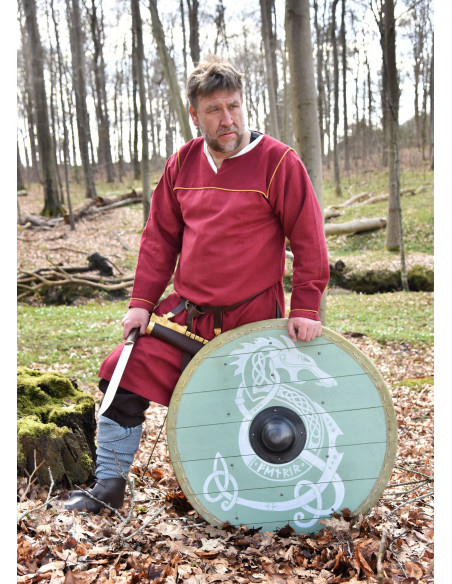 Scudo vichingo Fenrir con finiture in...