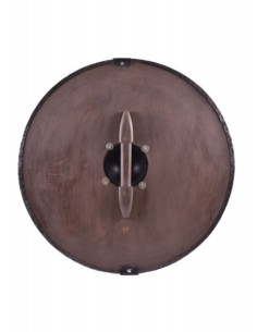 Scudo vichingo con bestia dipinto a mano, 61 cm. O 2
