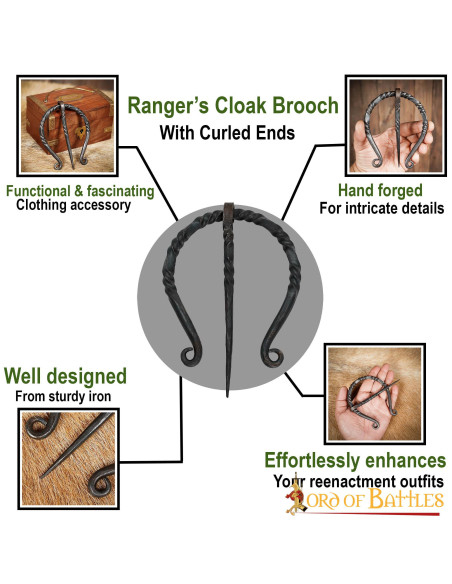 Chiusura a fibula per mantello in...