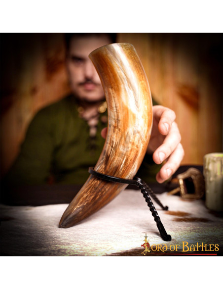 supporto per corna in ferro battuto