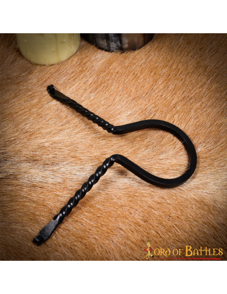 supporto per corna in ferro battuto