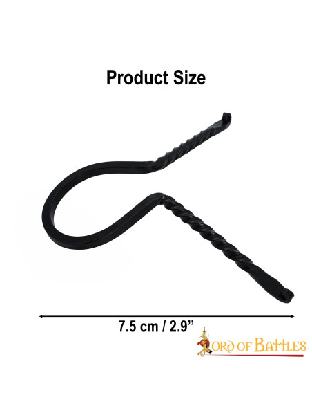 supporto per corna in ferro battuto