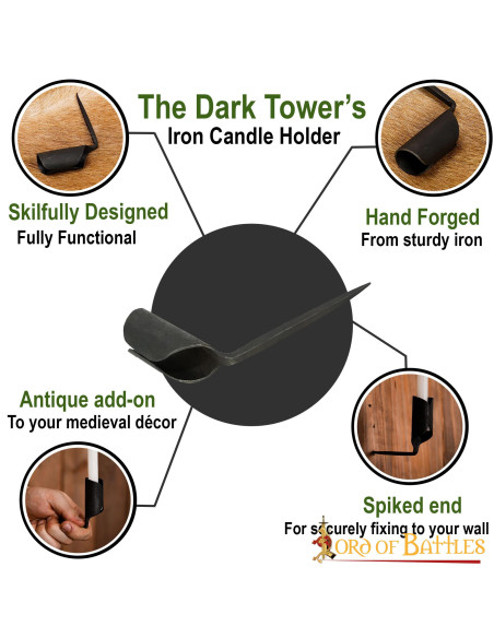 Portacandele medievale in ferro...