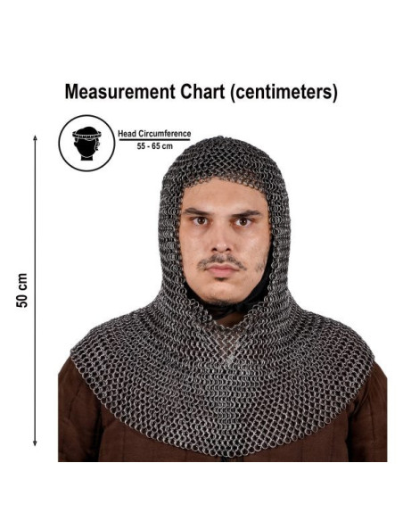 Anelli rotondi in cotta di maglia del...