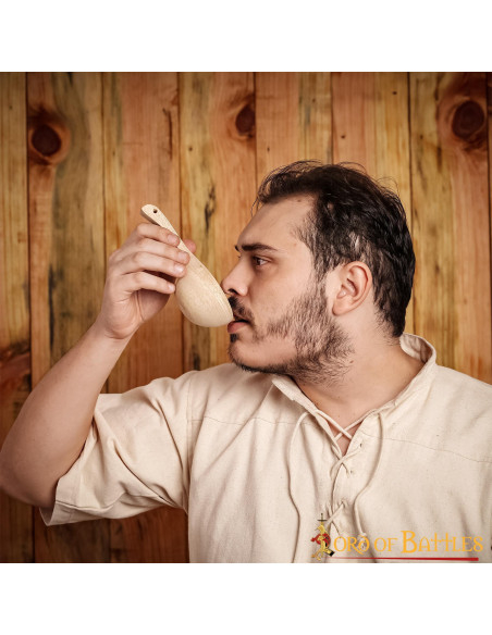 Cucchiaio di legno medievale, fatto a...