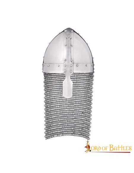 Elmo normanno con nasale e cotta di...