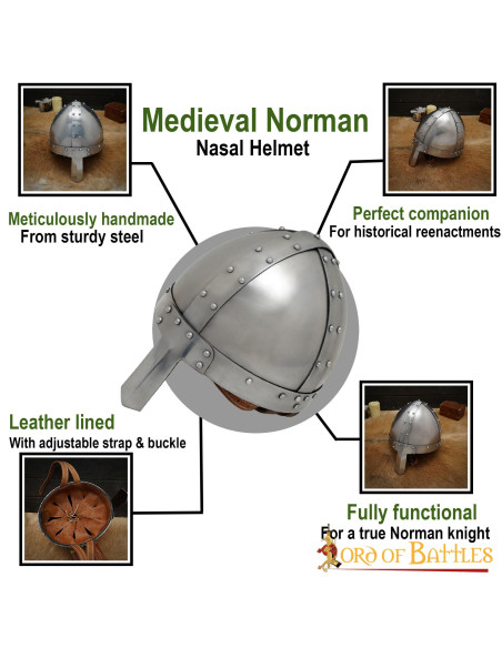 Elmo vichingo con naso Spanghelm, con...