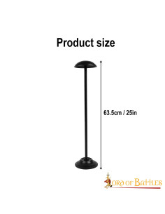 Supporto in ferro per caschi, altezza 63,5 cm. 2
