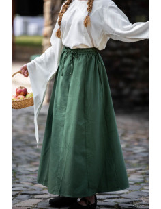 Gonna donna verde medievale 2