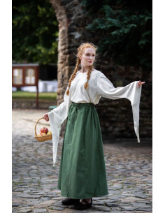 Gonna donna verde medievale