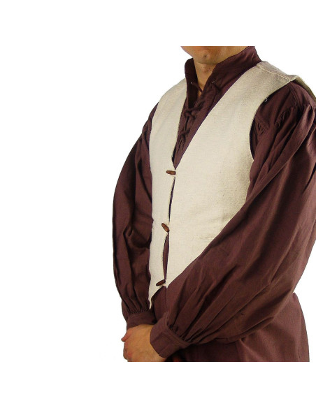 Gilet medievale corto in cotone
