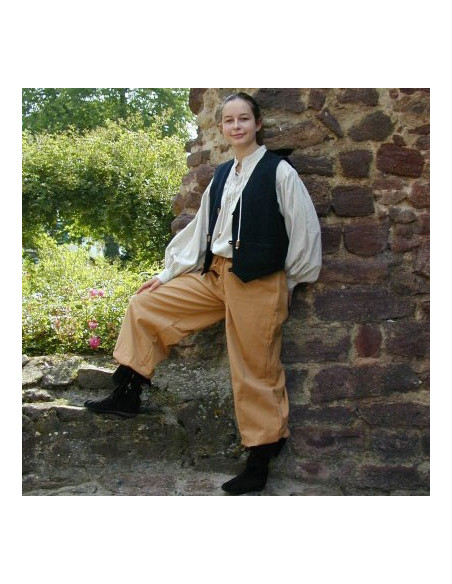 Gilet medievale corto in cotone