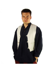 Gilet medievale corto in cotone 2