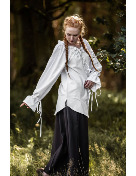 Blusa medievale Morgan bianca