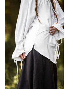 Blusa medievale Morgan bianca 2