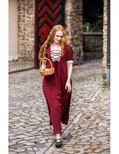 Abito estivo medievale con lacci