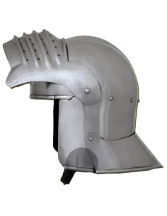 Copricapo medievale con visiera, anno 1490