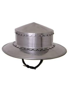 Elmo da bollitore medievale, XIV secolo