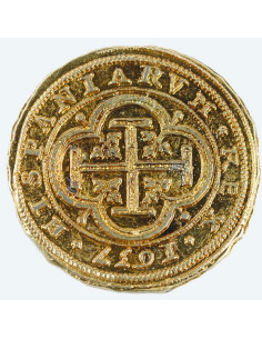 Moneta d'oro 100 scudi, 4 cm.