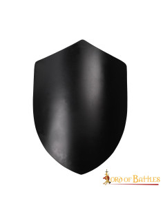 Scudo medievale nero liscio, da personalizzare