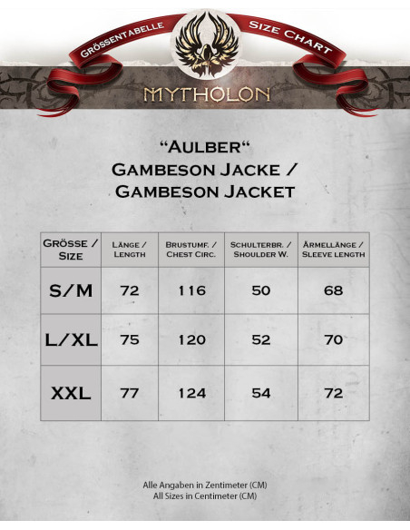 Gambeson medievale in cotone modello...