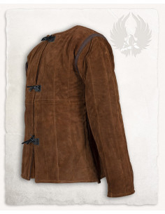 Gambeson medievale in pelle scamosciata modello Aulber,... 2