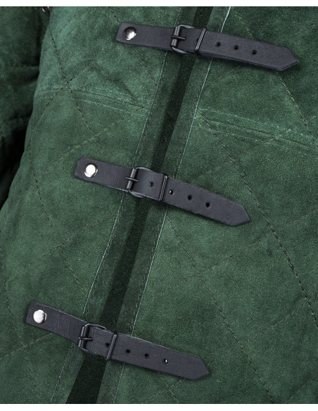 Gambeson medievale in pelle...