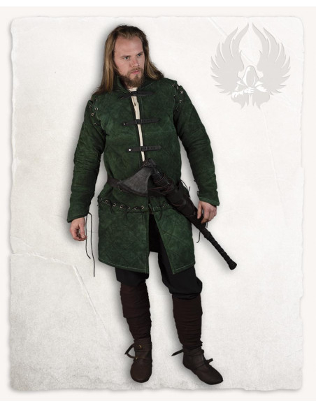 Gambeson medievale in pelle...