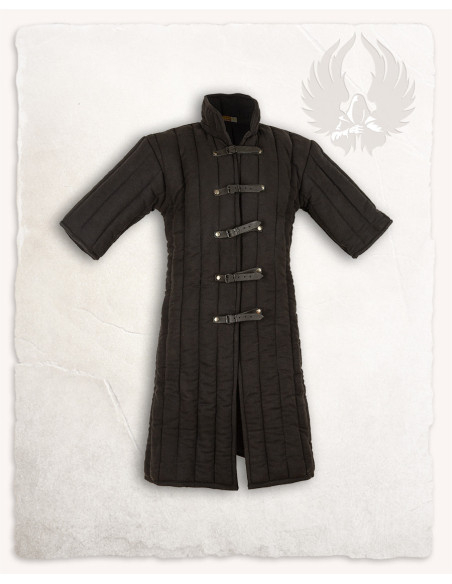 Gambeson medievale modello Leopold, nero