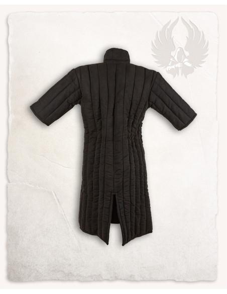 Gambeson medievale modello Leopold, nero