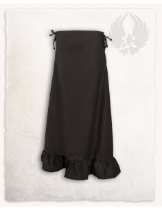 Gonna medievale in cotone modello Nelly, nera