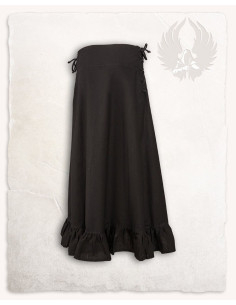 Gonna medievale in cotone modello Nelly, nera 2