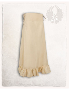 Gonna medievale in cotone modello Nelly, color crema