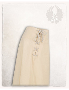 Gonna medievale in cotone modello Nelly, color crema 2