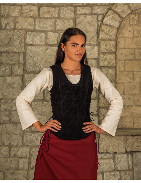 Corpetto medievale in pelle modello...