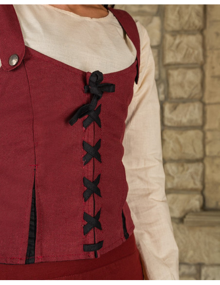 Corpetto medievale in pelle modello...