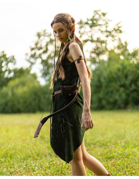 Tabardo elfico medievale in pelle...