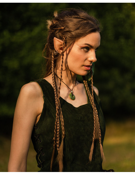 Tabardo elfico medievale in pelle...