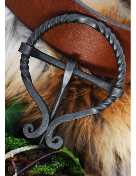 Fibbia per cintura medievale in ferro...