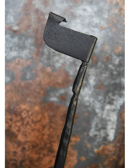 Portacandele nave vichinga, ferro...